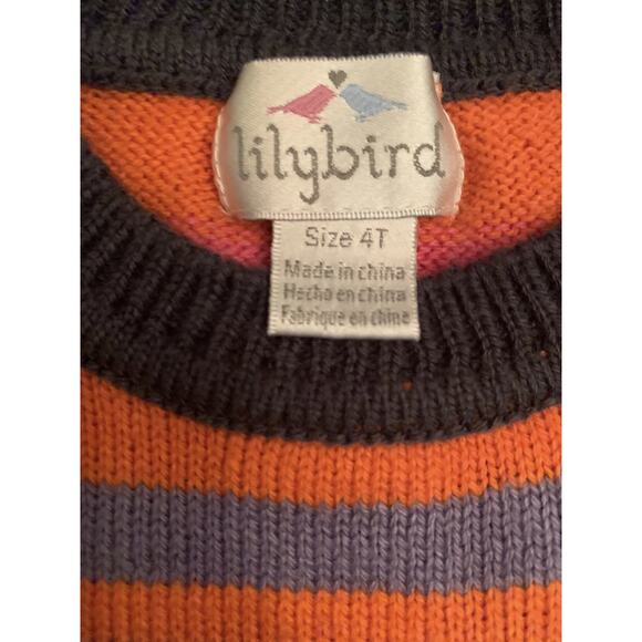 Lily bird VGUC Boutique Striped Sweater Dress. Size 4t - Picture 2 of 5